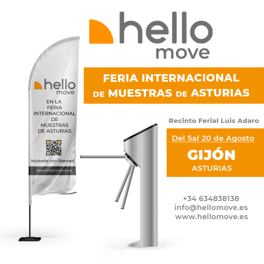 Nos vemos en la 66ª edición de la Feria Internacional de Muestras de Asturias (FIDMA).